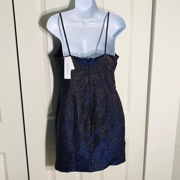 TopShop Sparkle Mini Dress Size 6 - Picture 5 of 6